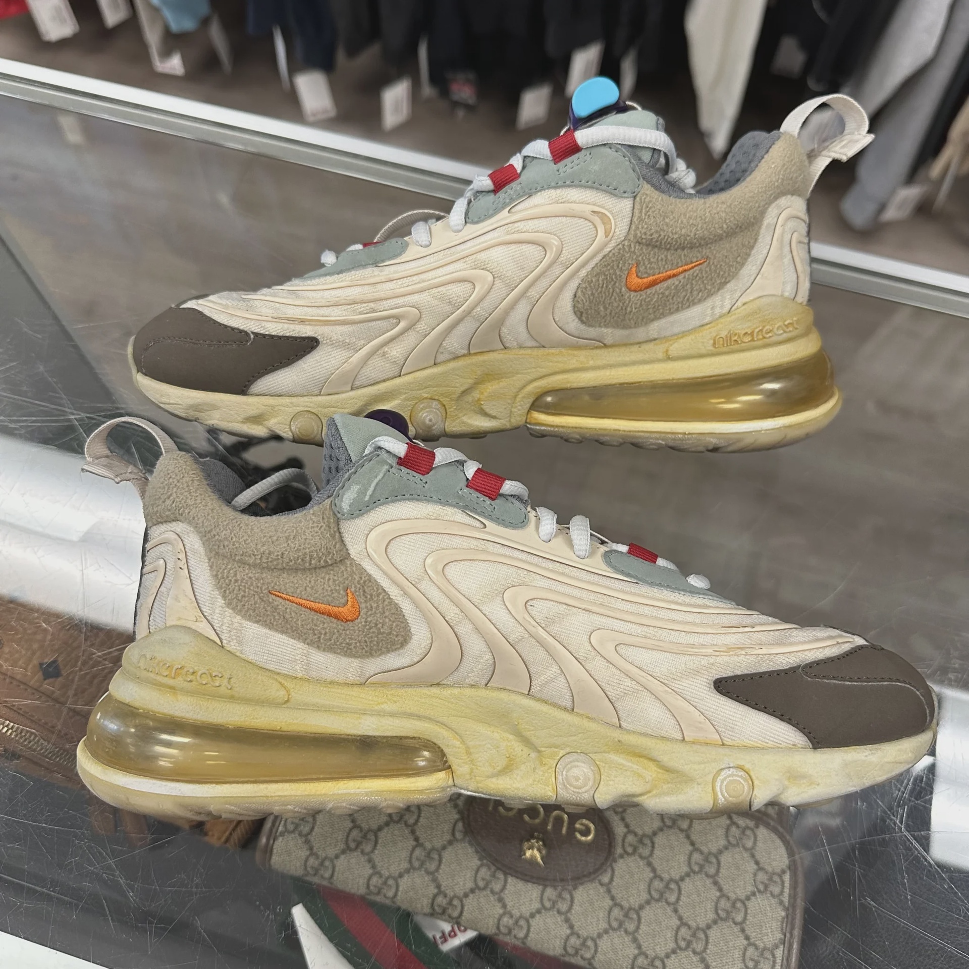 Nike Air Max 270 React ENG Travis Scott Cactus Trails  NO BOX [7679] - photo 3