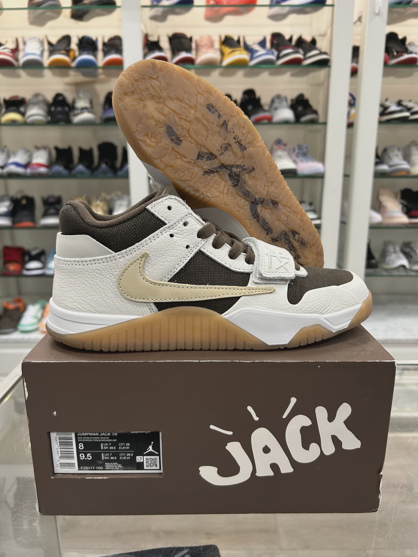 Jordan Jumpman Jack TR Travis Scott Sail • Pre-Owned [0555]