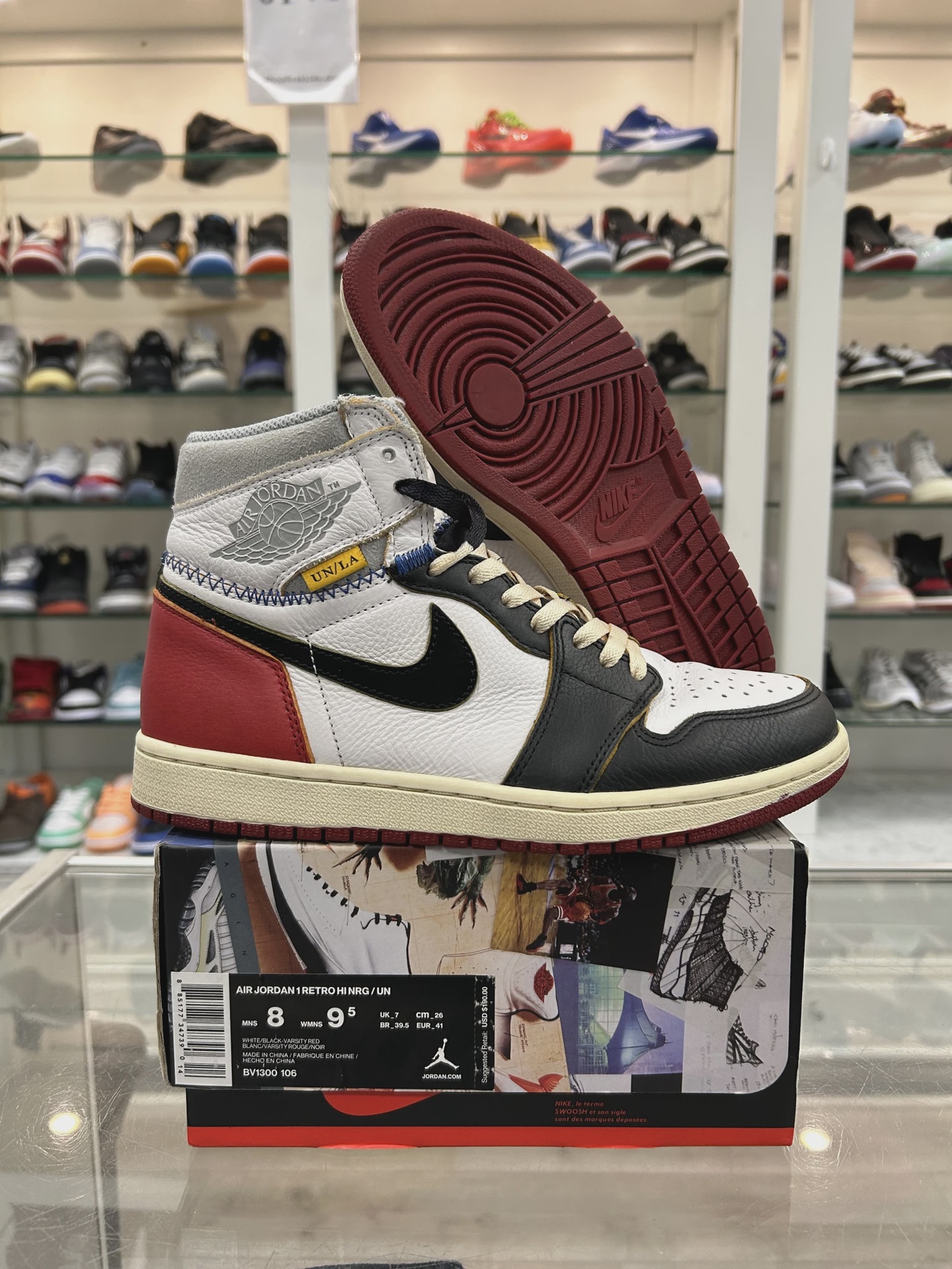 Air Jordan 1 Retro High Union Los Angeles Black Toe • Pre-Owned [0514]