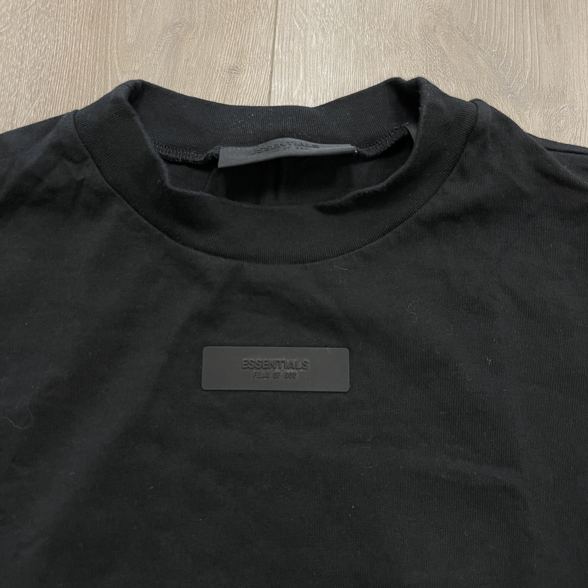 ESSENTIALS Pique 90's Short Sleeve Tee Black - Pre-Owned 2