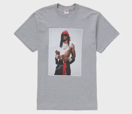 Supreme Supreme Playboi Carti Tee Heather Grey - Size L