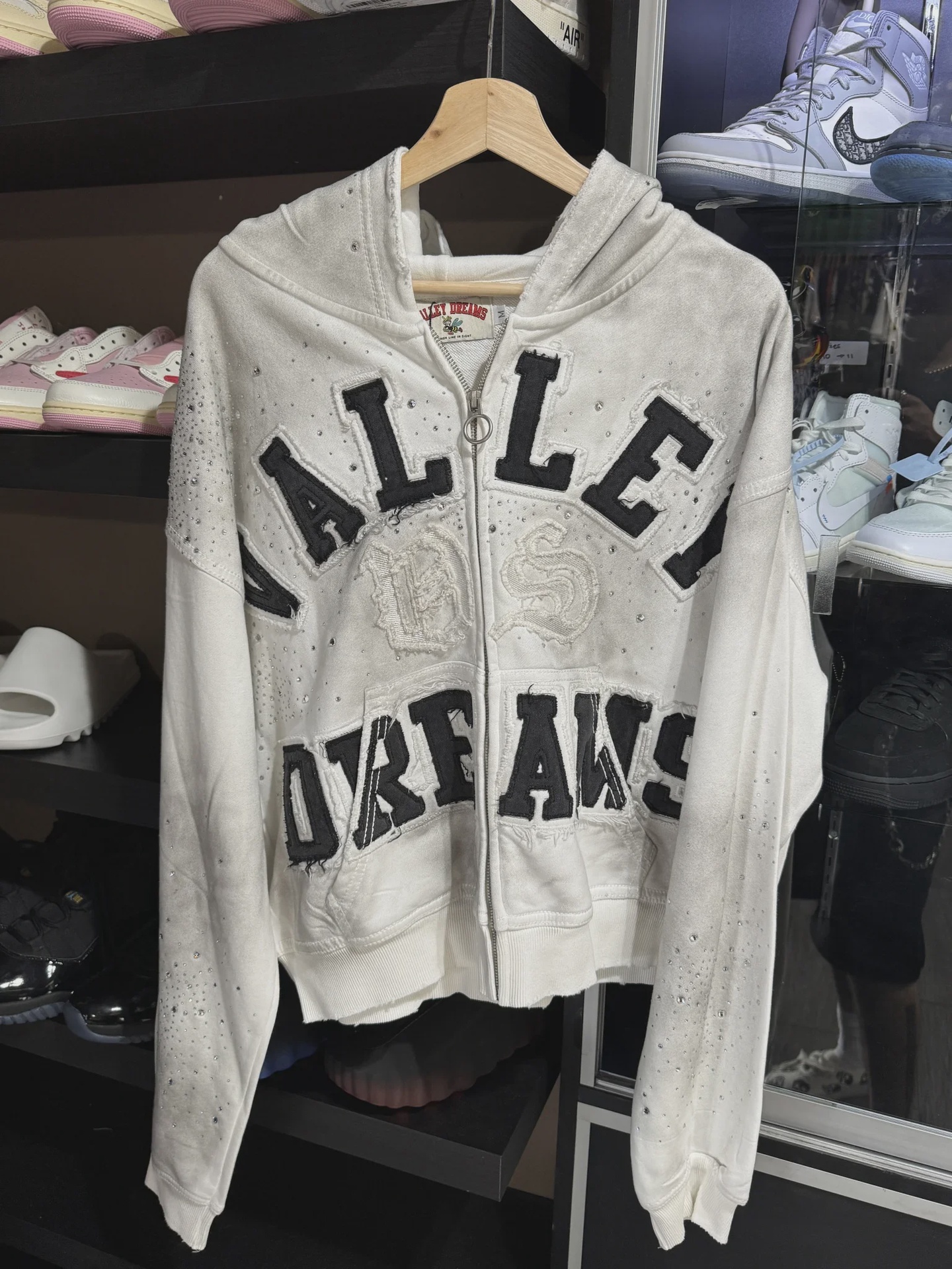 Vale Vale Forever Classico Zip Up Hoodie White - Size M