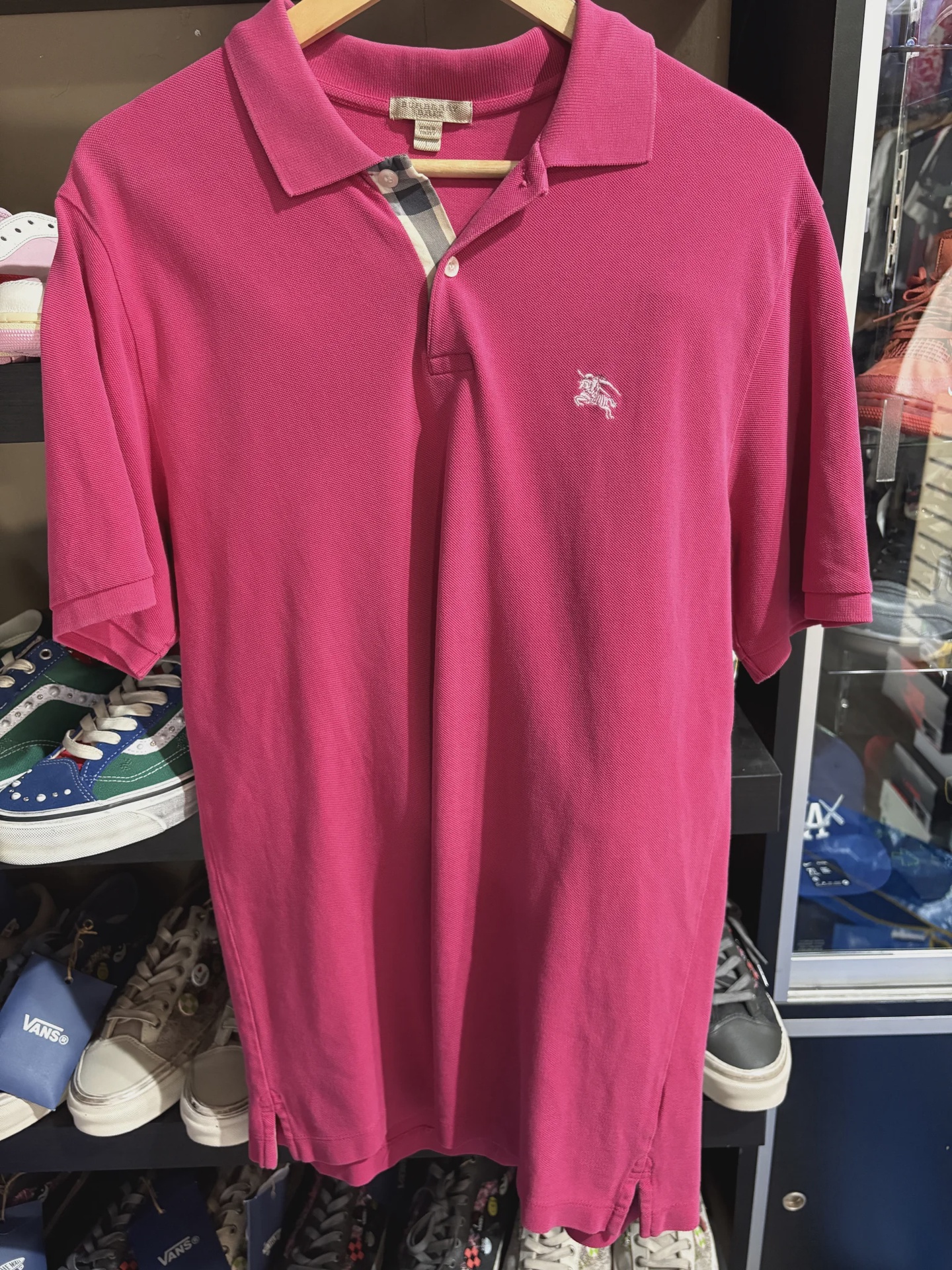 Burberry Burberry Pink Polo - Size L