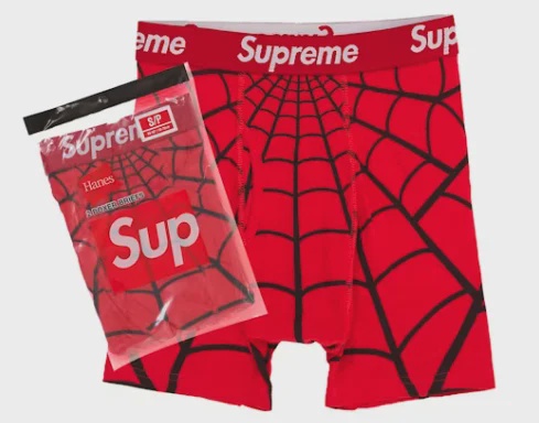 Supreme Supreme Hanes Spider-Man Boxer Briefs (2 Pack) Red - Size M