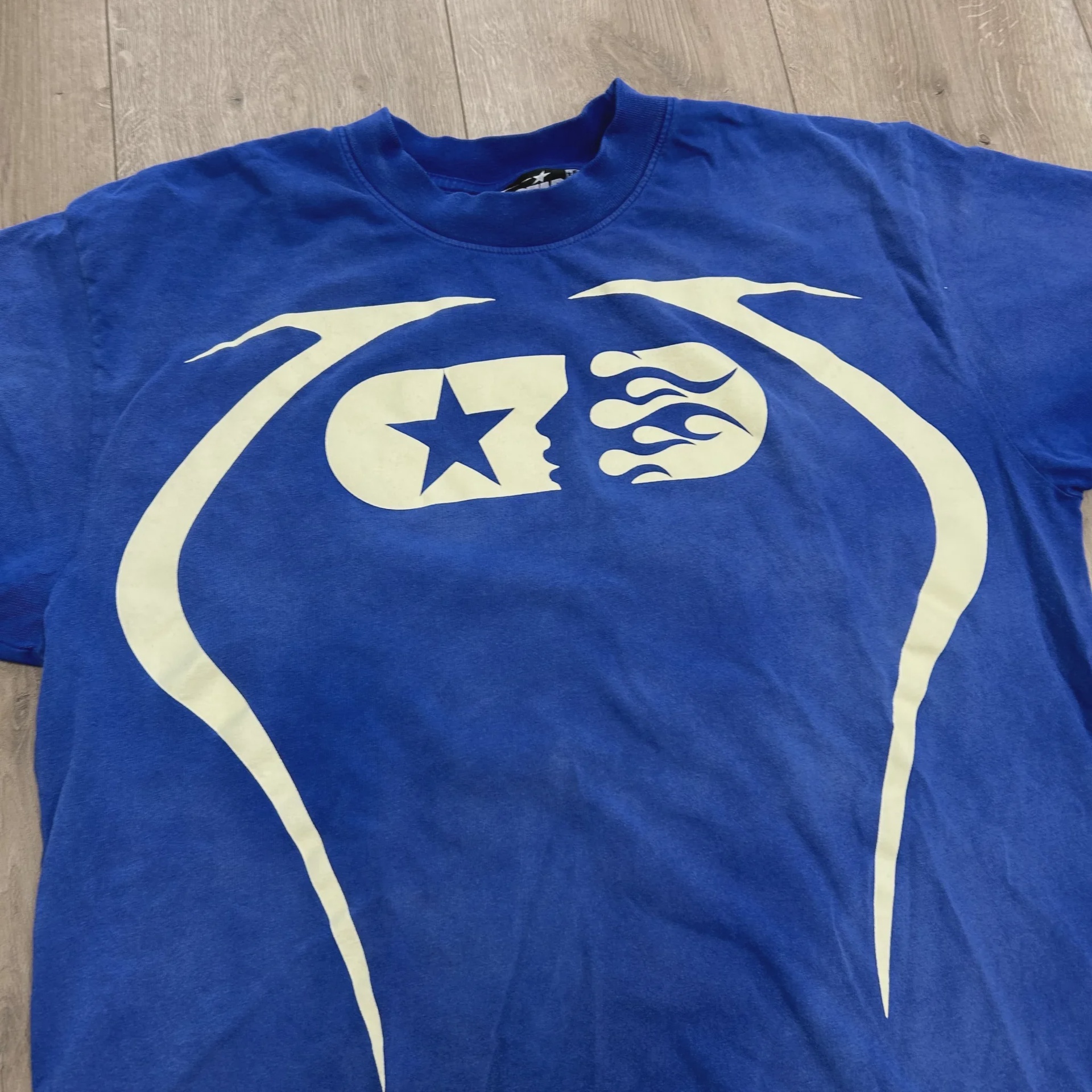 Hellstar Warm Up T-shirt Blue • Pre-Owned [5572] - photo 2