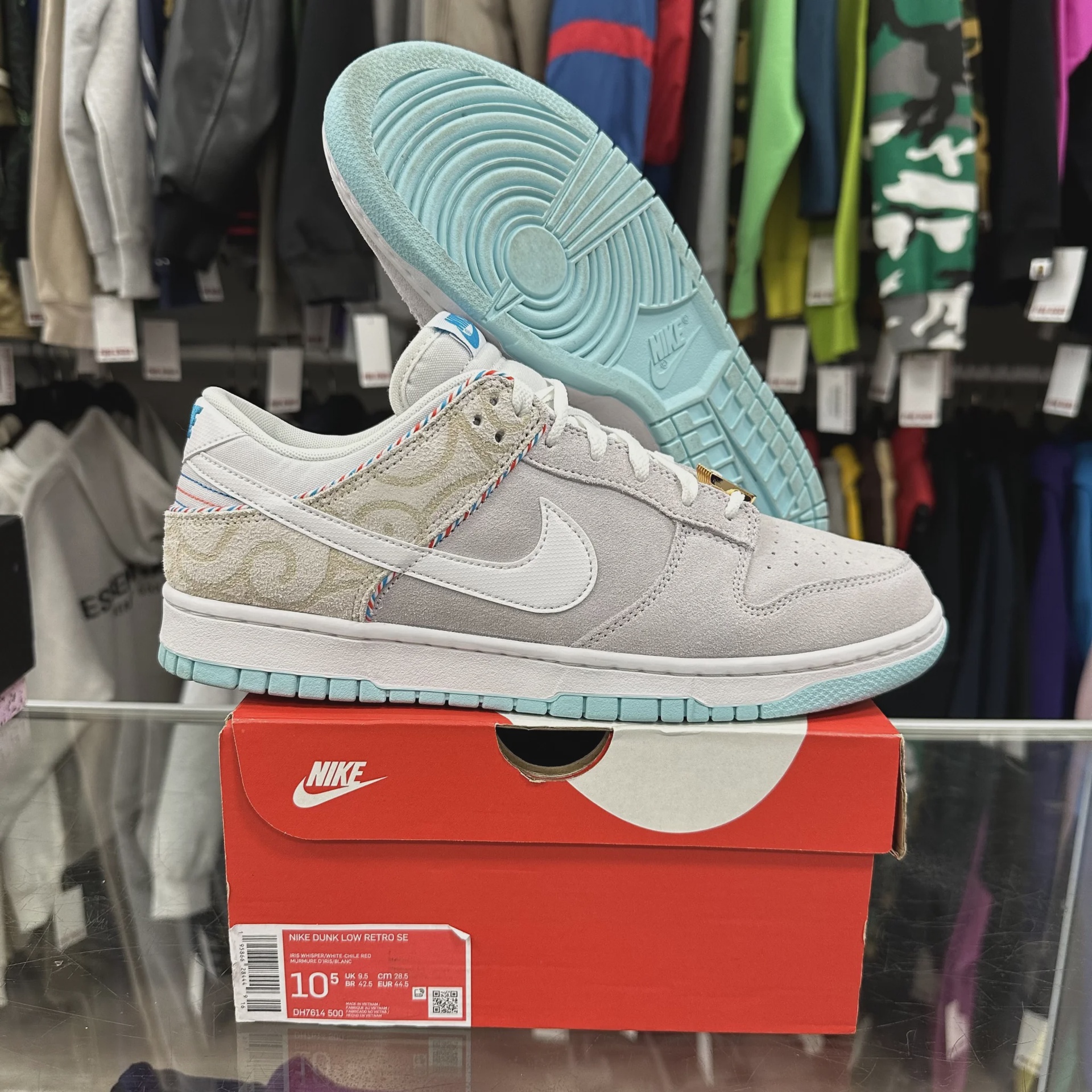 Nike Nike Dunk Low SE Barber Shop Grey - Size US M 10.5