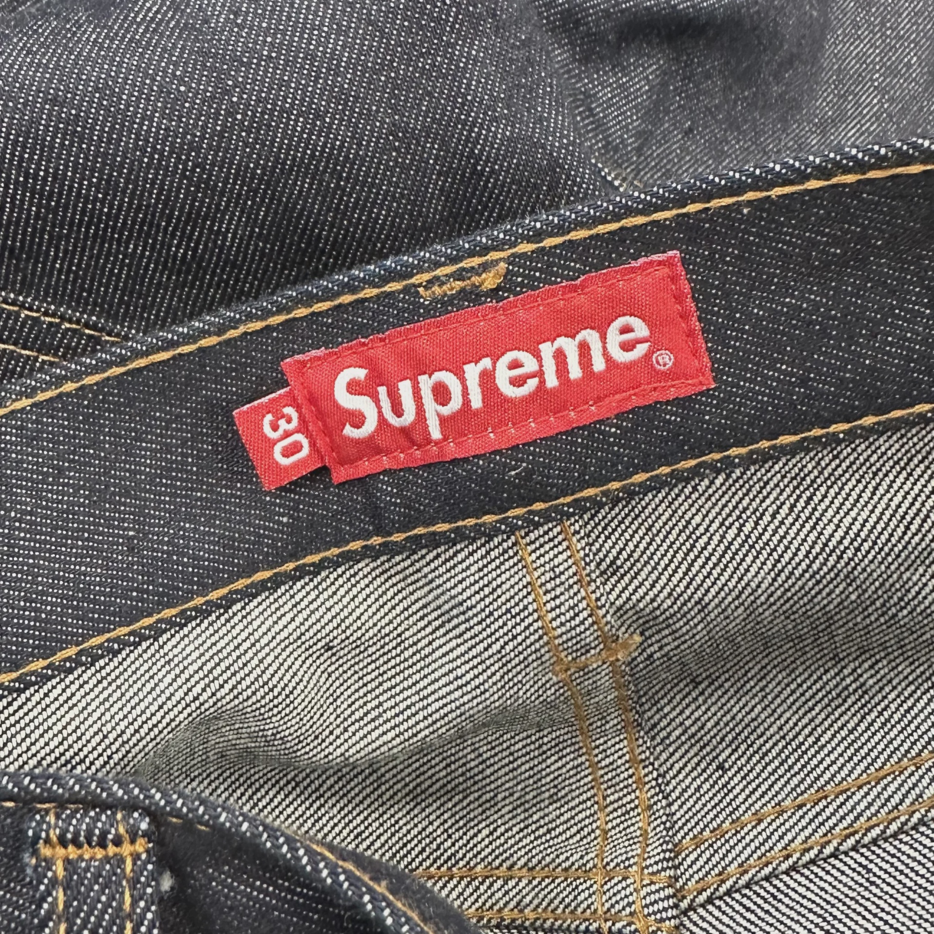 Supreme Rigid Slim Selvedge Jeans 'Rigid Indigo' • Pre-Owned [9010] - photo 2