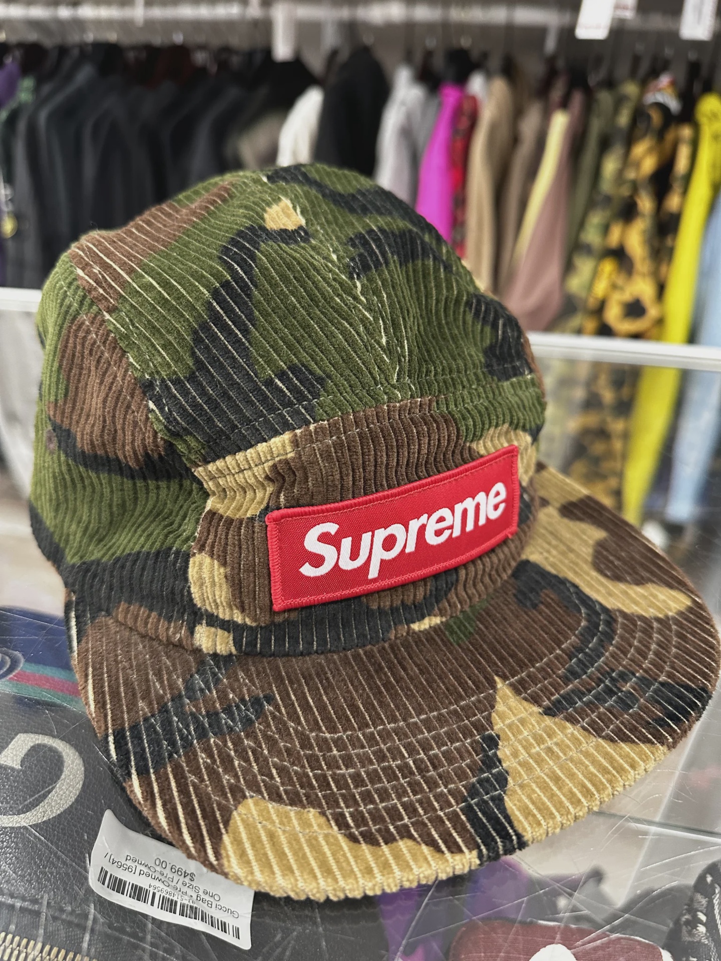 Supreme Supreme Camo Corduroy Camp Cap - Size One Size