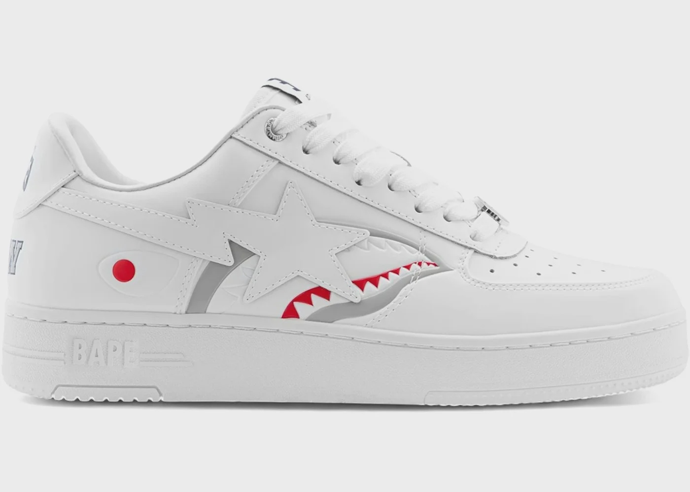 A Bathing Ape Bape Sta #3 Shark White • Brand New [4614] - photo 6