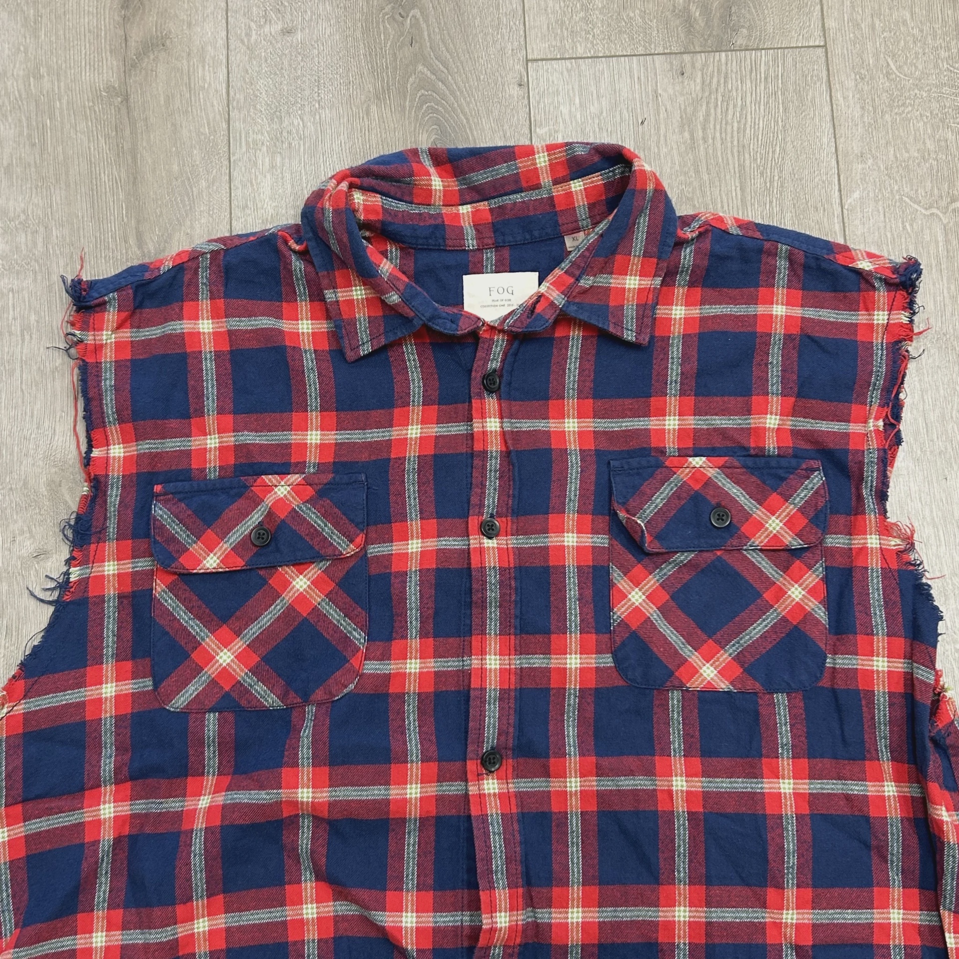 Fear of God Collection One Sleeveless Flannel Shirt • Pre-Owned [2104] 3