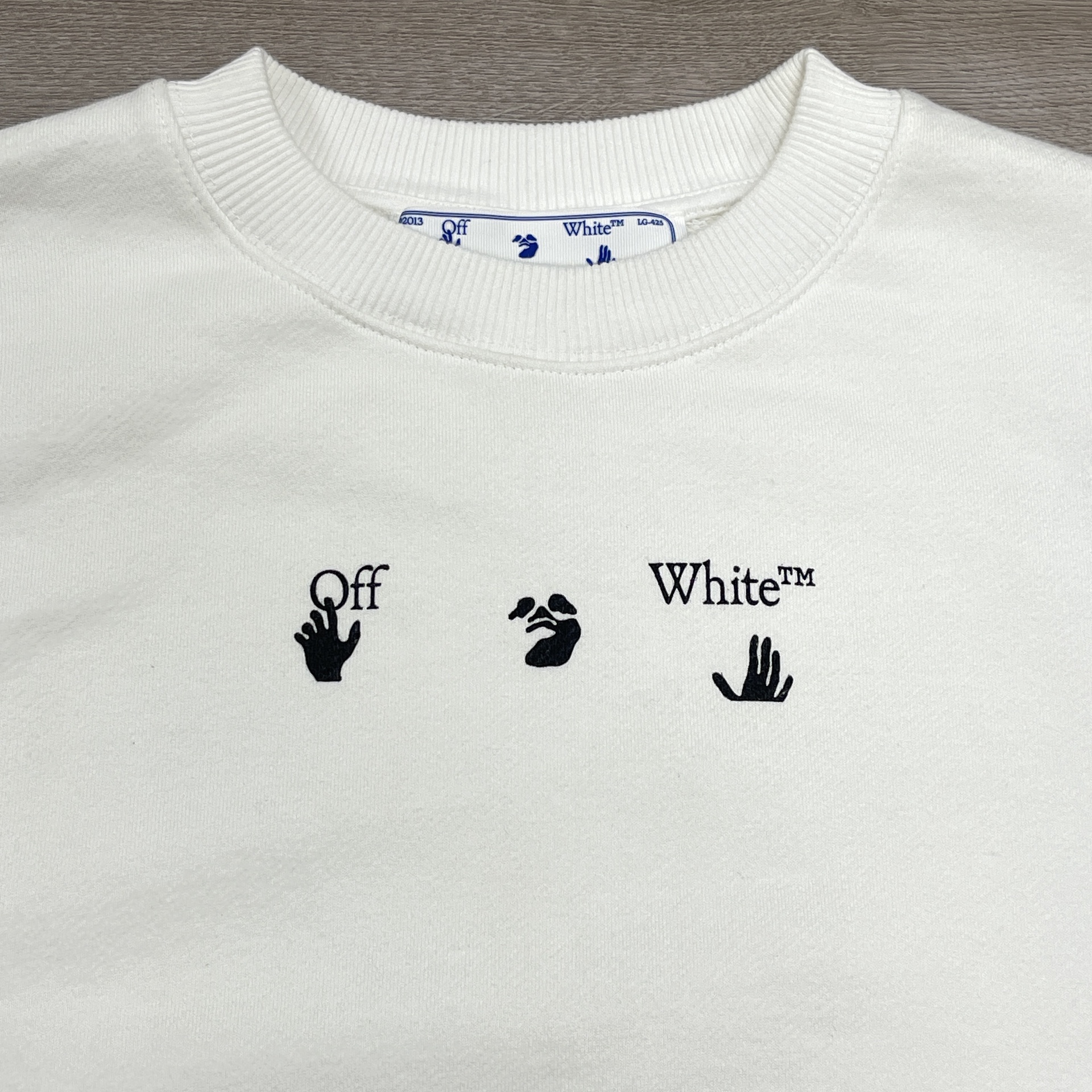 Off-White Bolt Arrow Slim Crewneck 'White/Green' - New 3