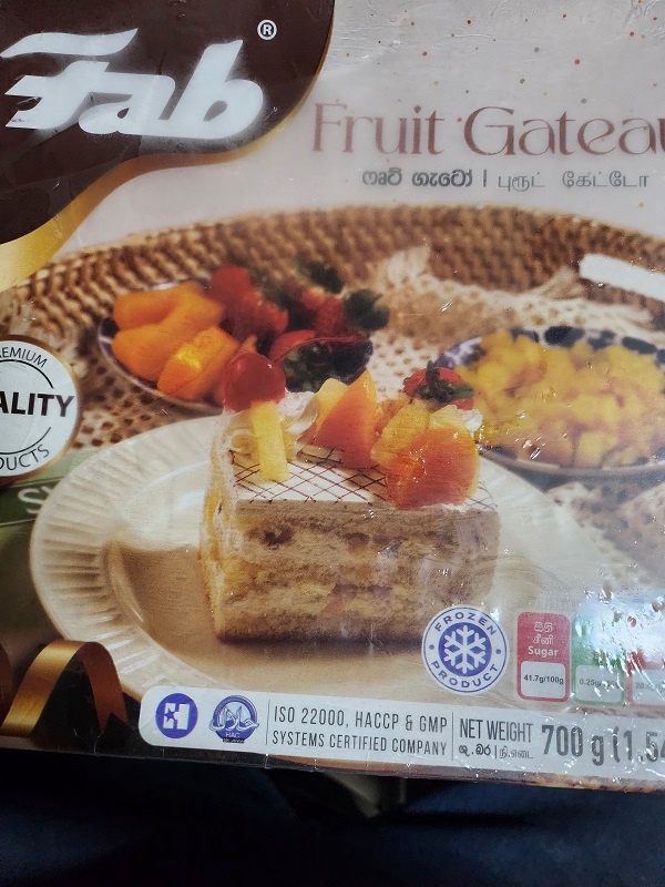 Fab Mixed Fruit Gateau 700g (Only on Shop Visits)