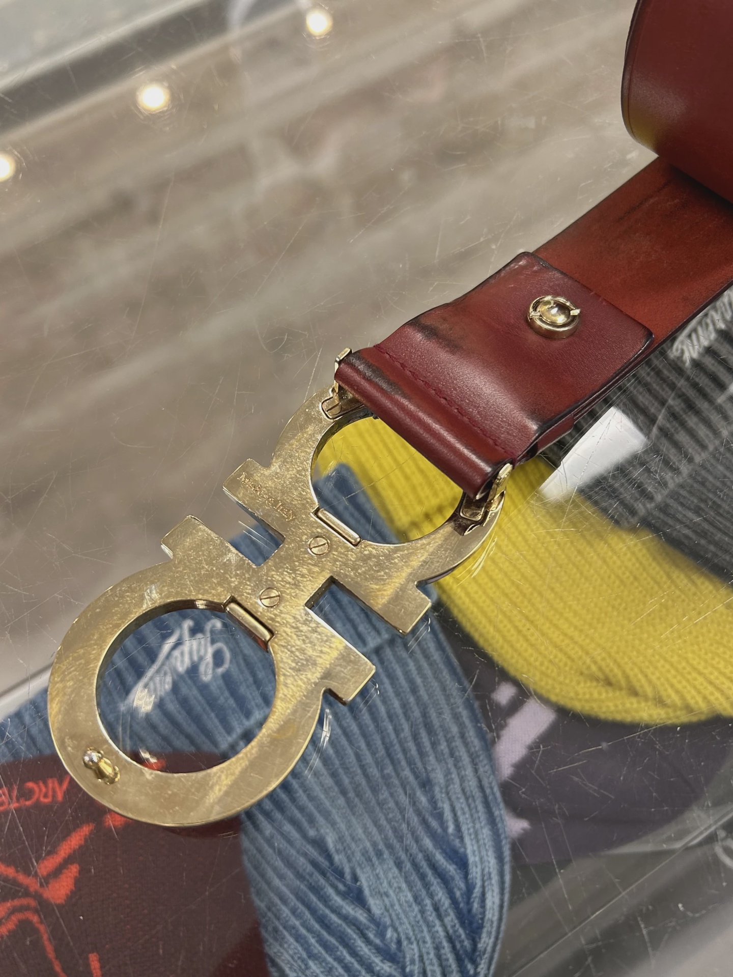 ferragamo leather belt • Pre-Owned [0230] 6