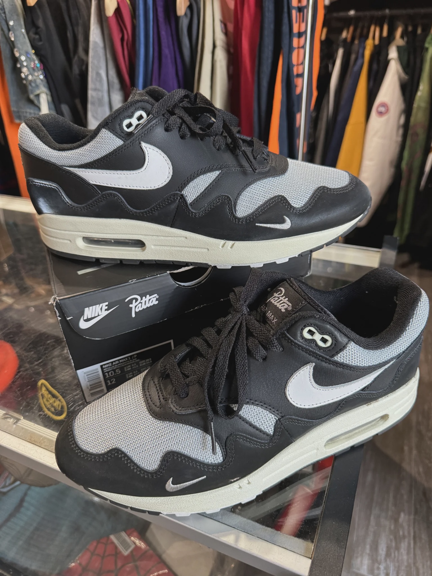 Nike Nike Air Max 1 Patta Waves Black (with Bracelet) - Size US M 10.5