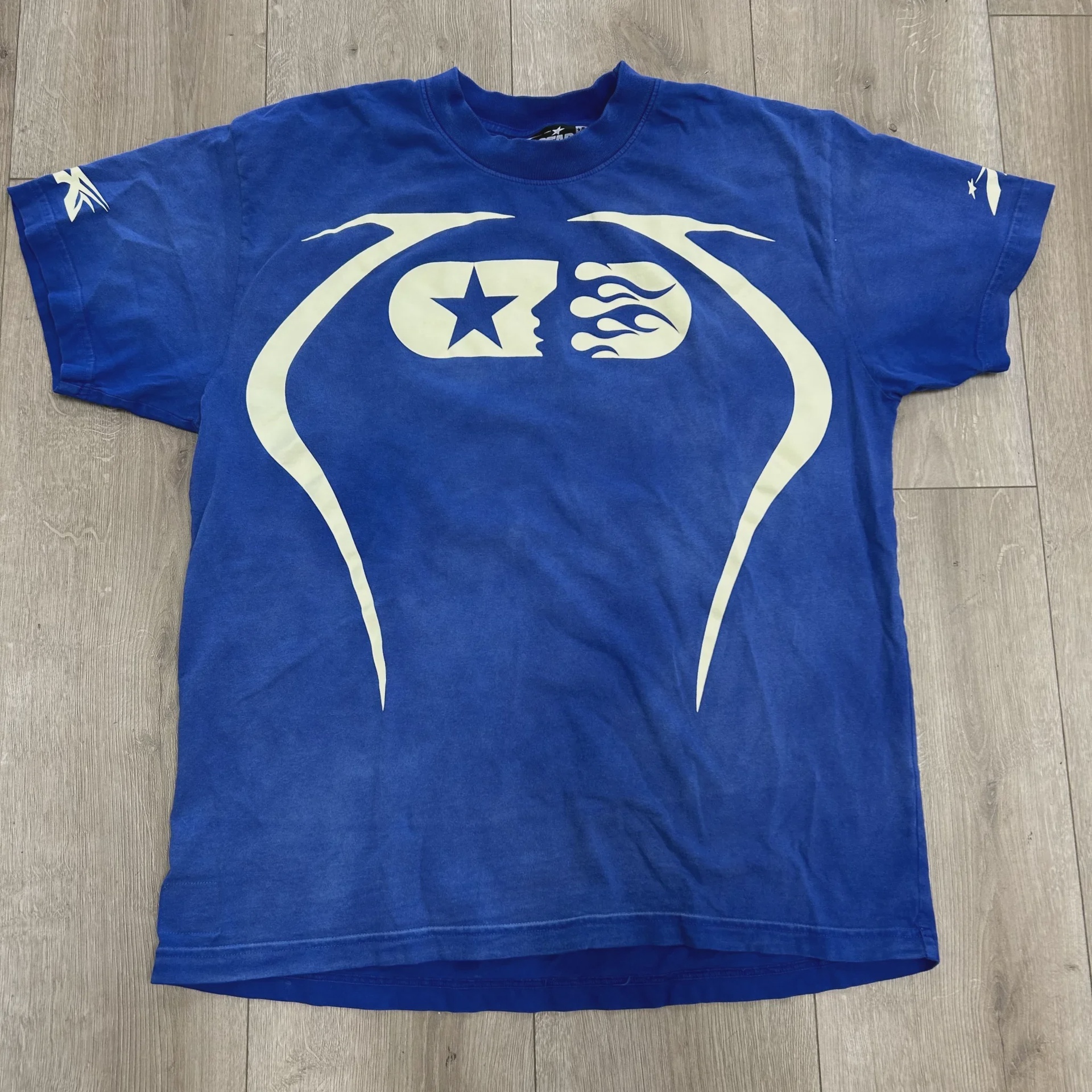 Hellstar Hellstar Warm Up T-shirt Blue - Size S