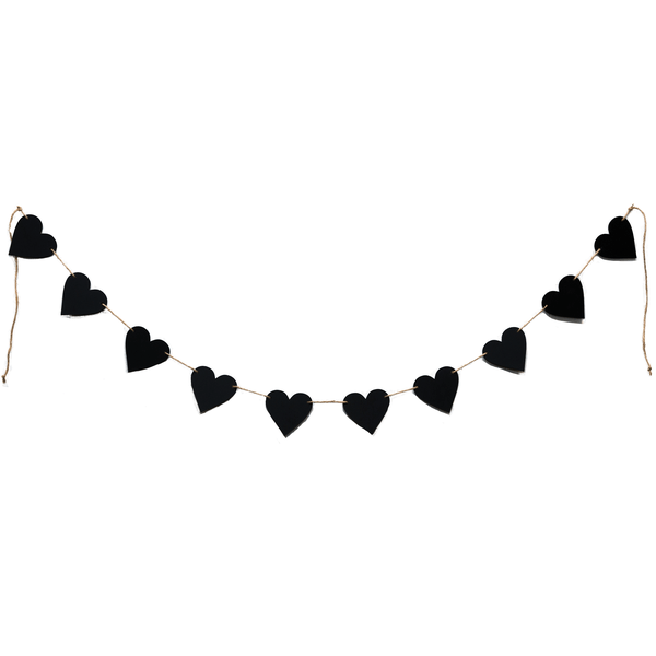 D&Y HEART BLACKBOARD BUNTING