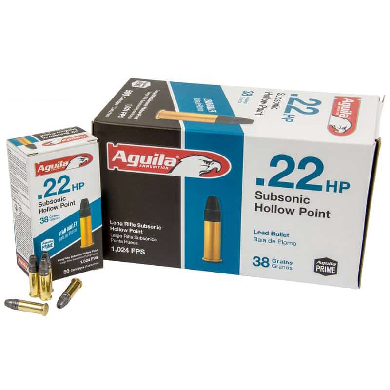 Aguila Subsonic HP .22 38gr 500 Rounds Broncos Outdoors Aguila Subsonic HP .22 38gr 500 Rounds Broncos Outdoors