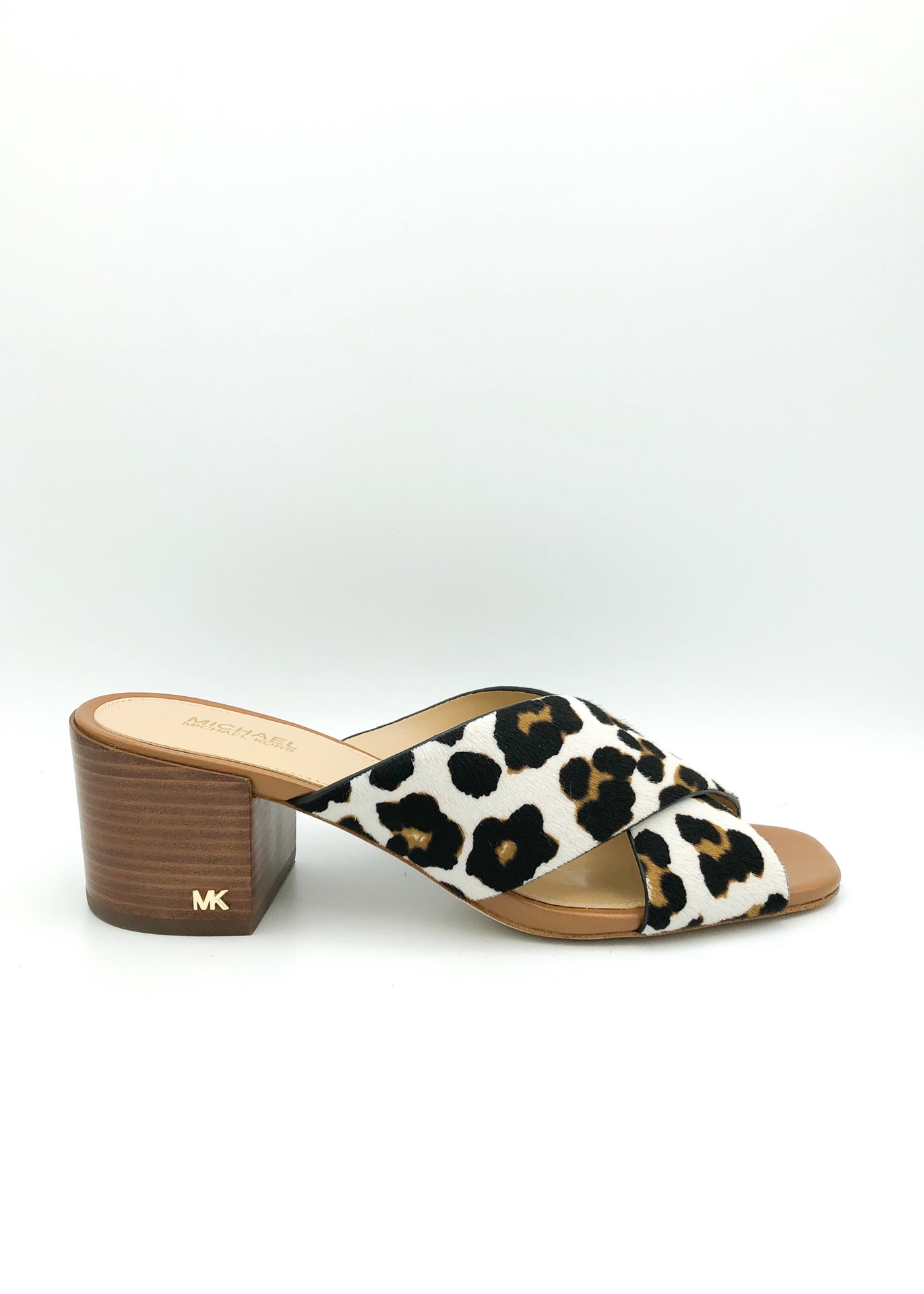 michael kors leopard mules