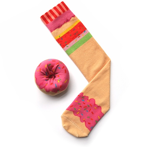 DOUGHNUT SOCKS STRAWBERRY