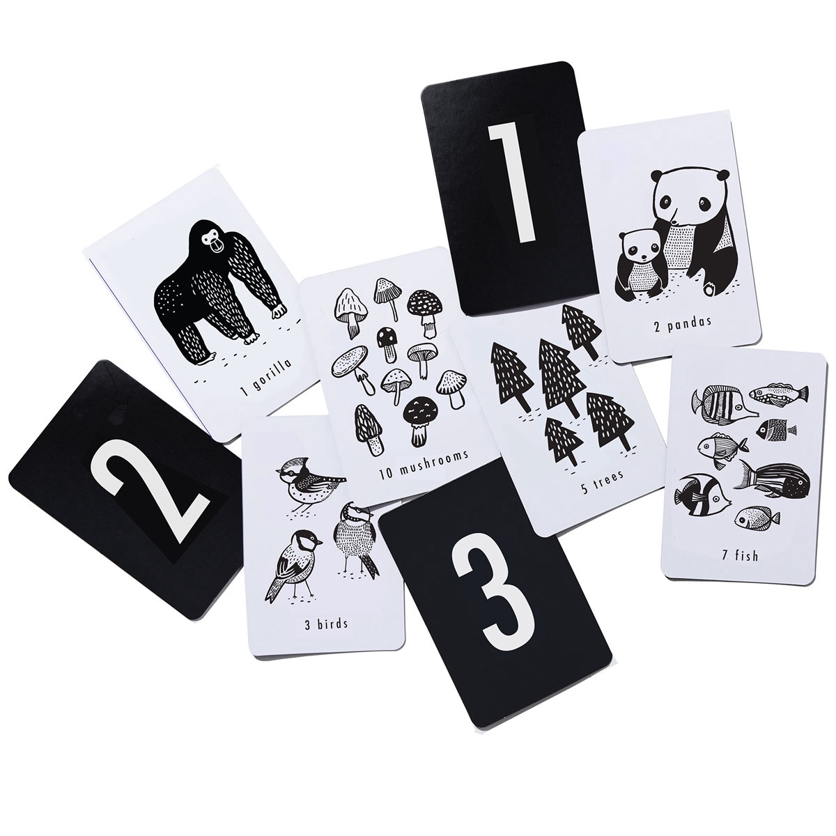 NATURE NUMBER CARDS