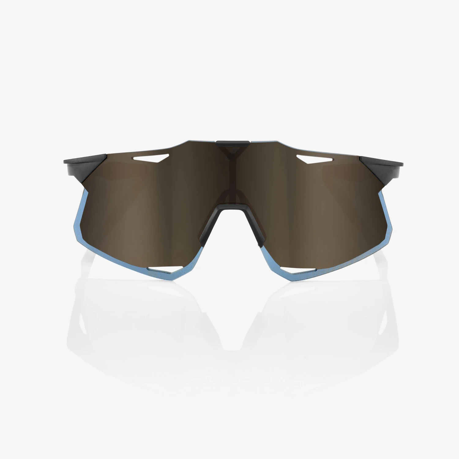 Hypercraft - Matte Black, Soft Gold Mirror Lens.
