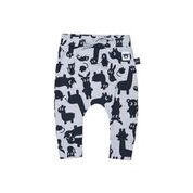 SHADOW ANIMAL DROP CROTCH PANTS - GREY MARLE