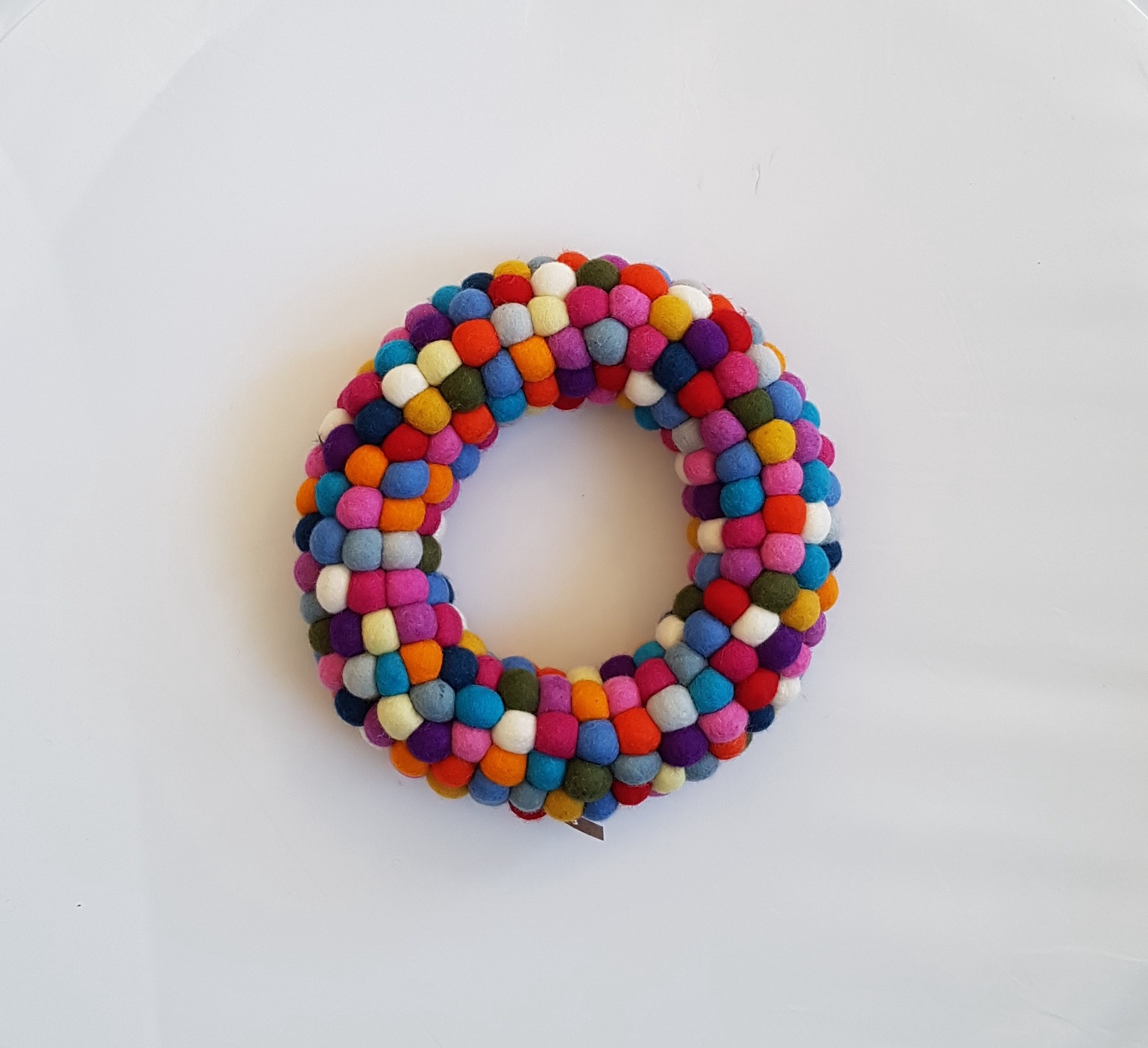 FELT BALL WREATH