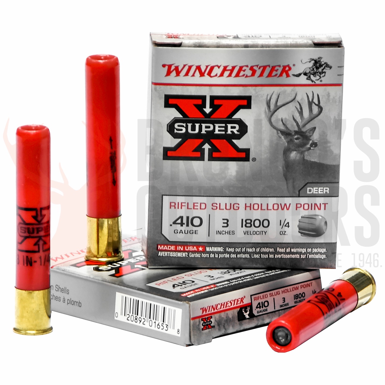 Winchester Super X .410 Rifled Slug Hollow Point 3" 7gr Broncos Outdoors