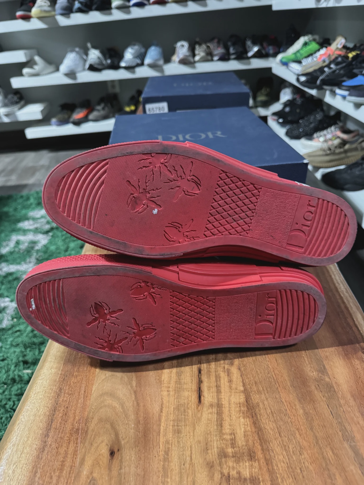 Dior B23 High Top Red Sneaker • Pre-Owned [9729] - photo 3