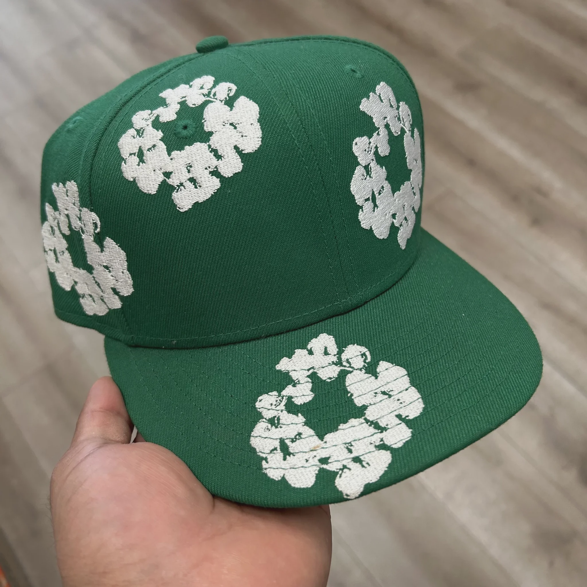 Denim Tears Denim Tears Fitted Hat Green - Size 7 1/4