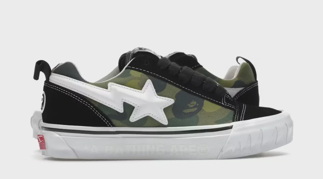 Vans Vans Knu Skool Bape Camo Green - Size US M 12