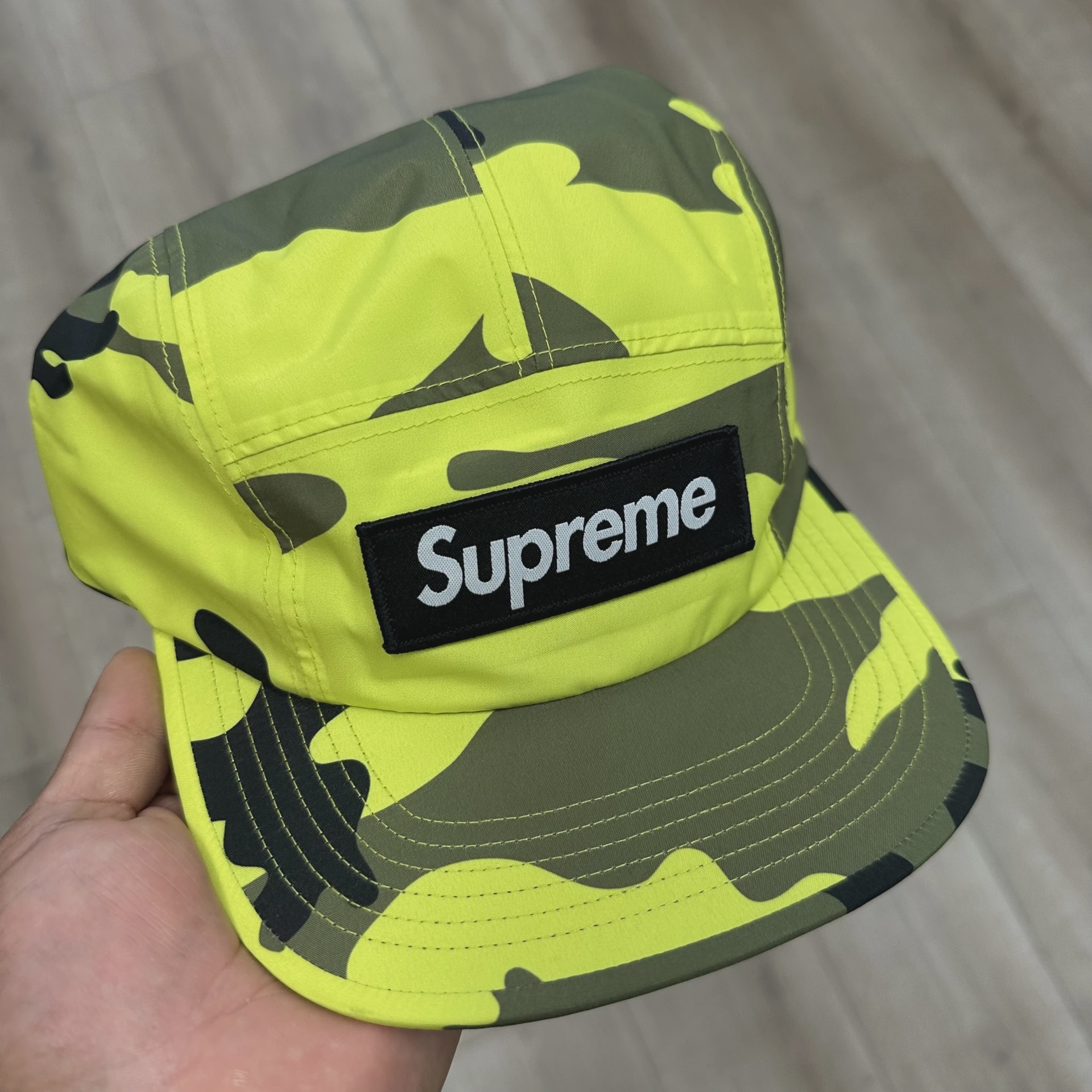 Supreme GORE-TEX Camp Cap (SS25) Fluorescent Camo • Brand New [5412]