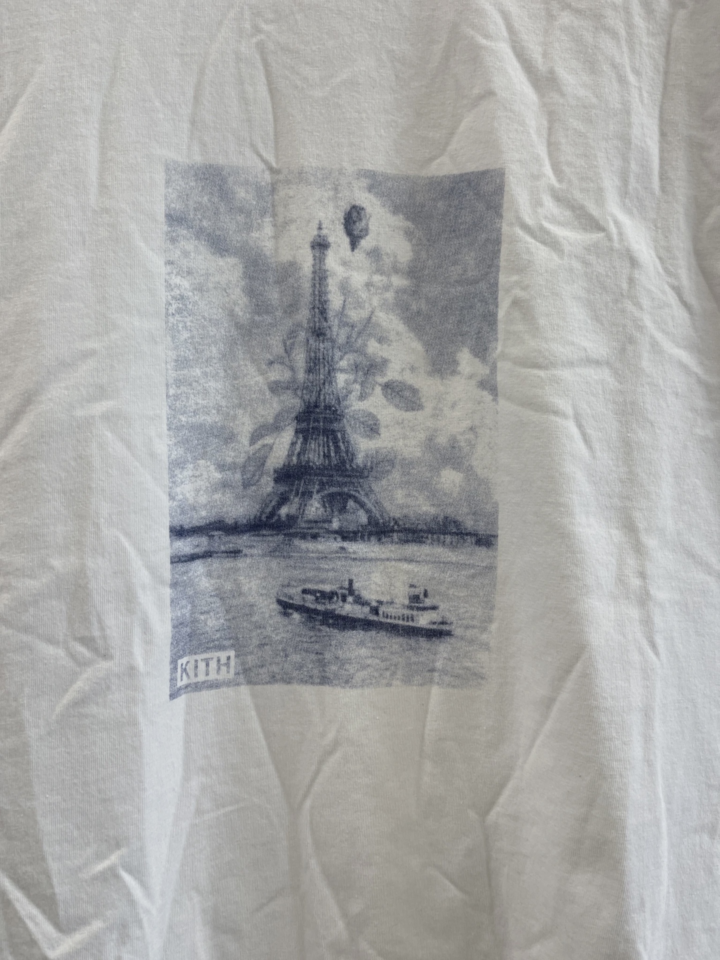 Kith Floral Navy Eiffel Tee • Pre-Owned [0082] 4