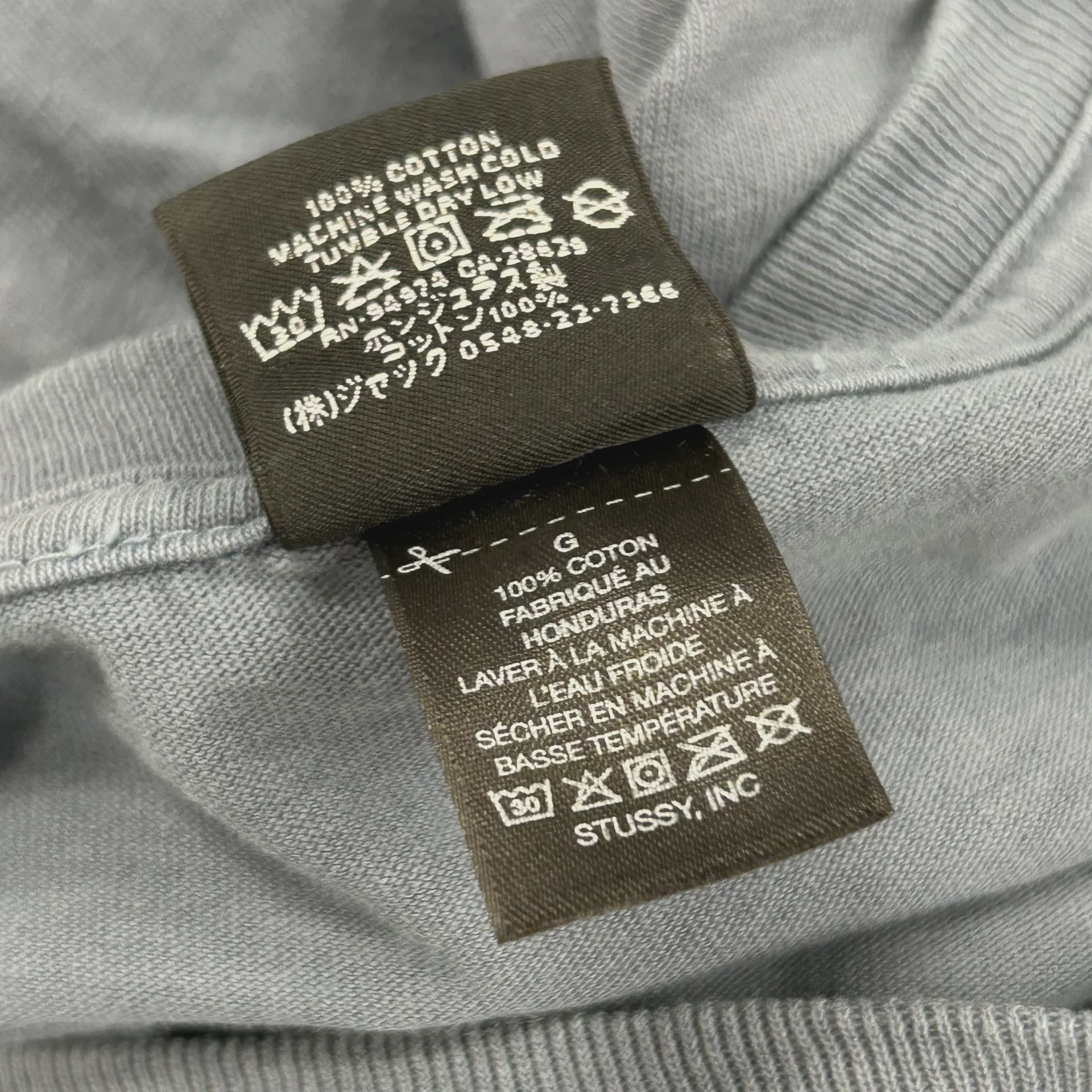 Stussy Authentic Gear Pigment Dyed Tee Navy • Pre-Owned [6130] - photo 5