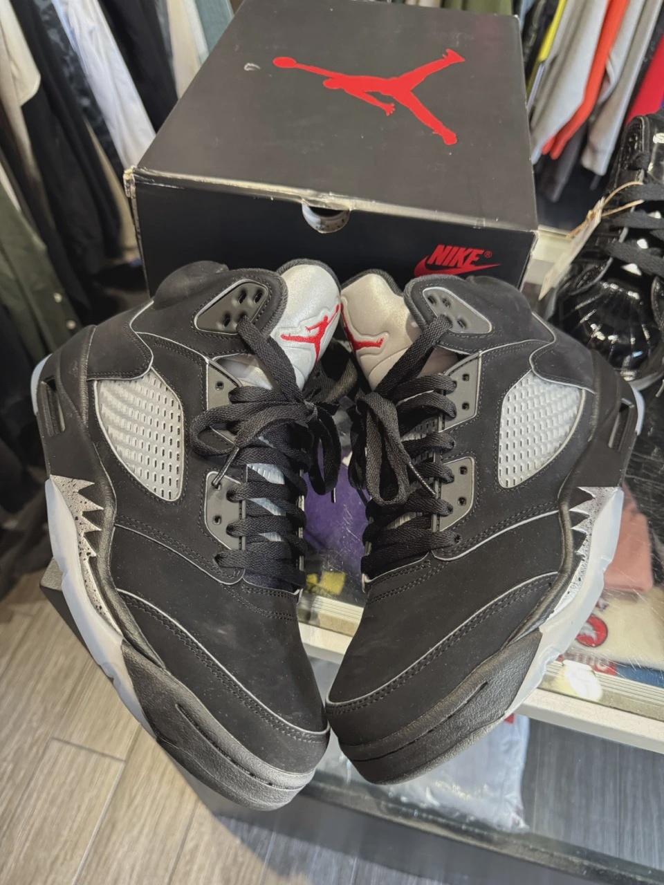 Air Jordan 5 Retro Original Black Metallic Reimagined • Pre-Owned [4695] 2