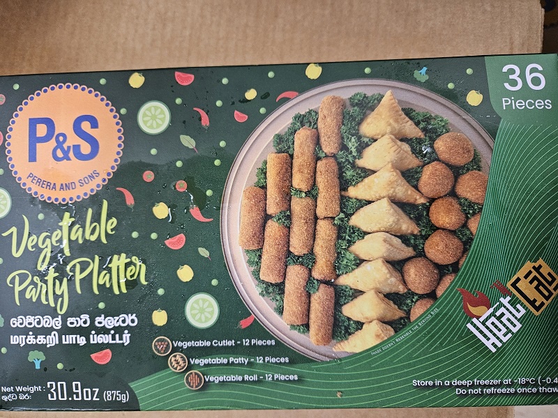 P&S  Veg Party Platter 875g (Only on Shop Visits)