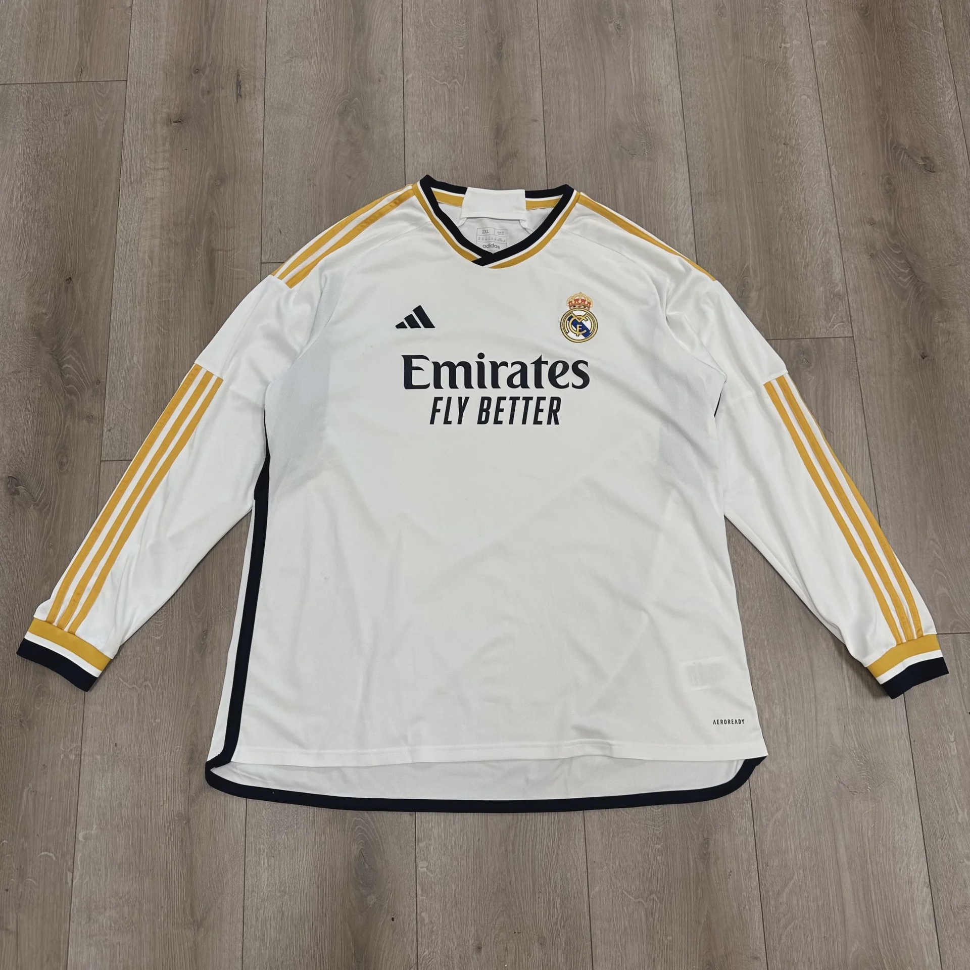 Adidas Real Madrid 2023/24 Long Sleeve Home Jersey • Brand New [0435] - photo 1