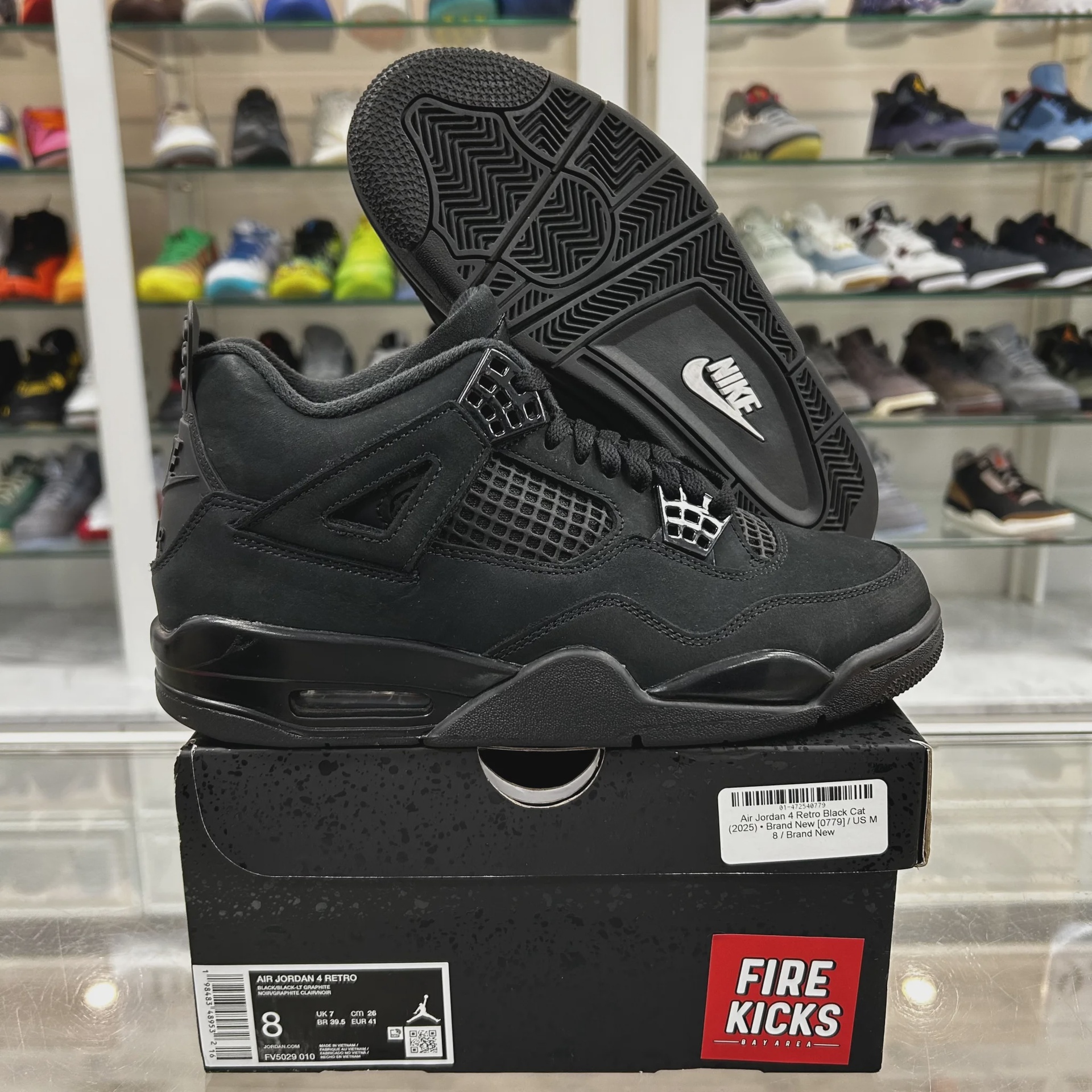Air Jordan 4 Retro Black Cat (2025) • Pre-Owned [1174] - photo 1