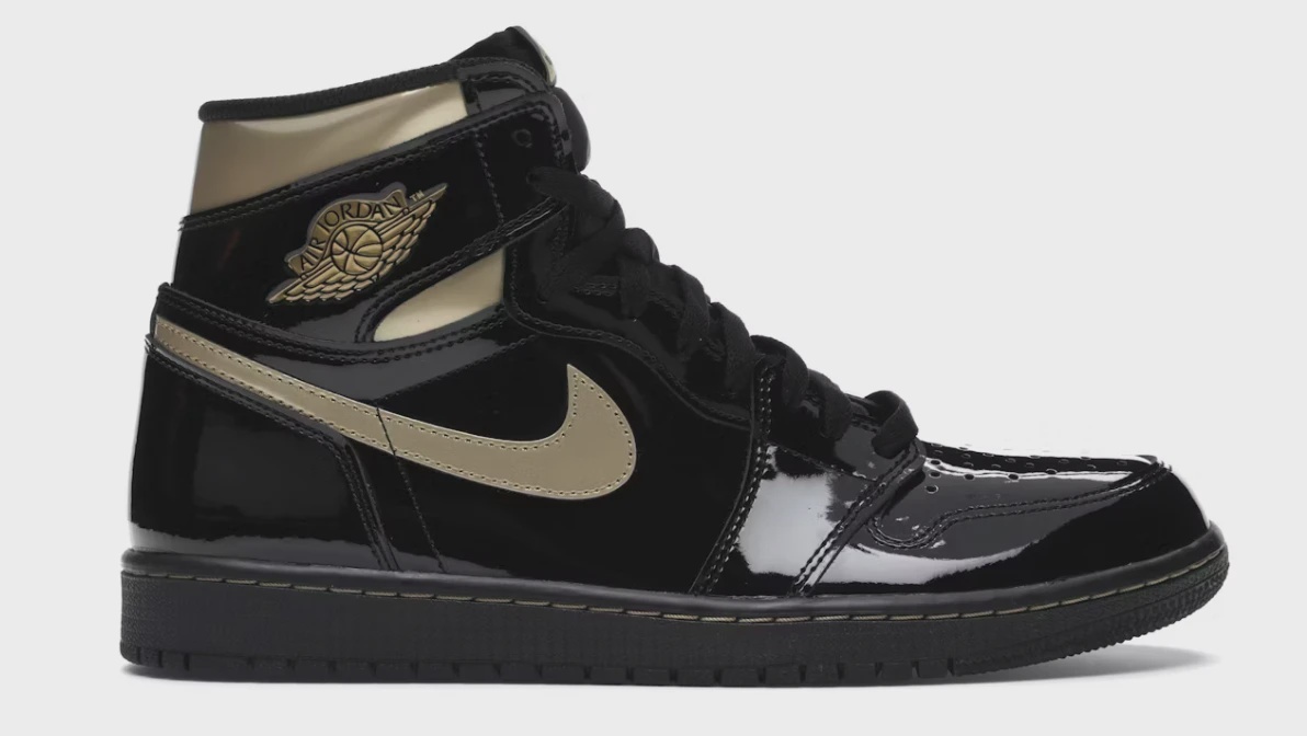 Air Jordan 1 Retro High Black Metallic Gold (2020) • Brand New [2909]