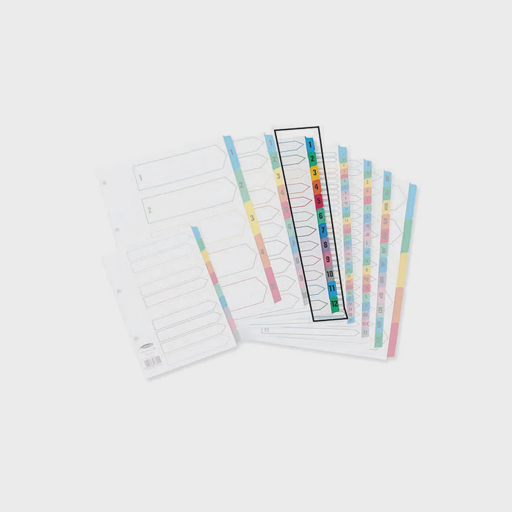 Mylar Tab Multi Colour Index A4