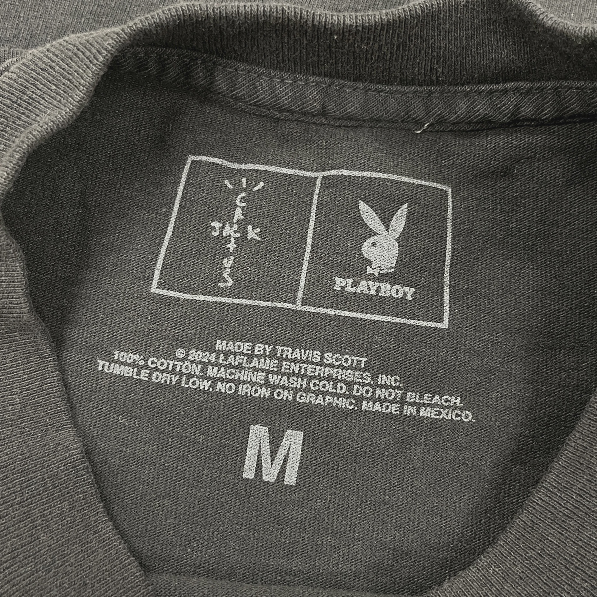 Cactus Jack by Travis Scott x Playboy Tee II 'Black' • Pre-Owned [9951] 3