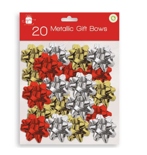 Giftmaker 20 Metallic Gift Bows (D)