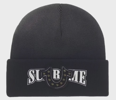 Supreme True Religion Beanie (FW25) Black • Brand New [4580] 2