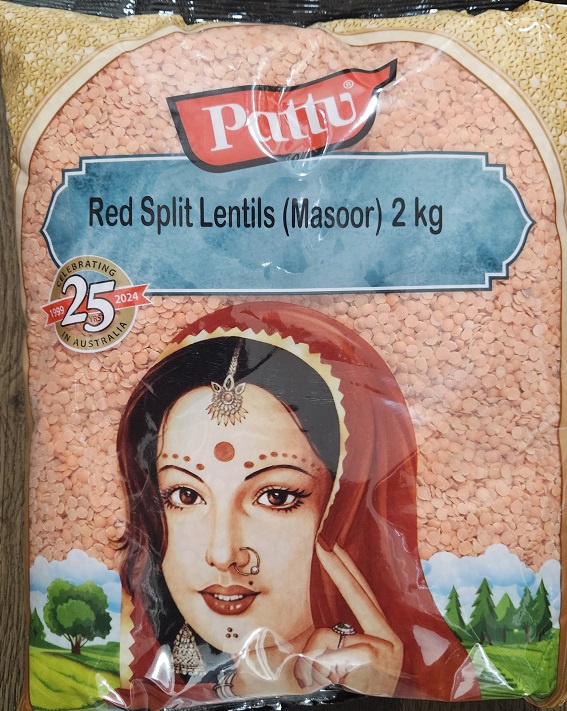Pattu Red Split Lentils 2kg