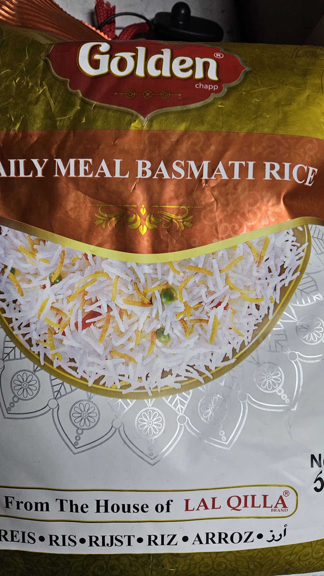 Lal Qilla Daliy Meal Basmati Rice 5kg