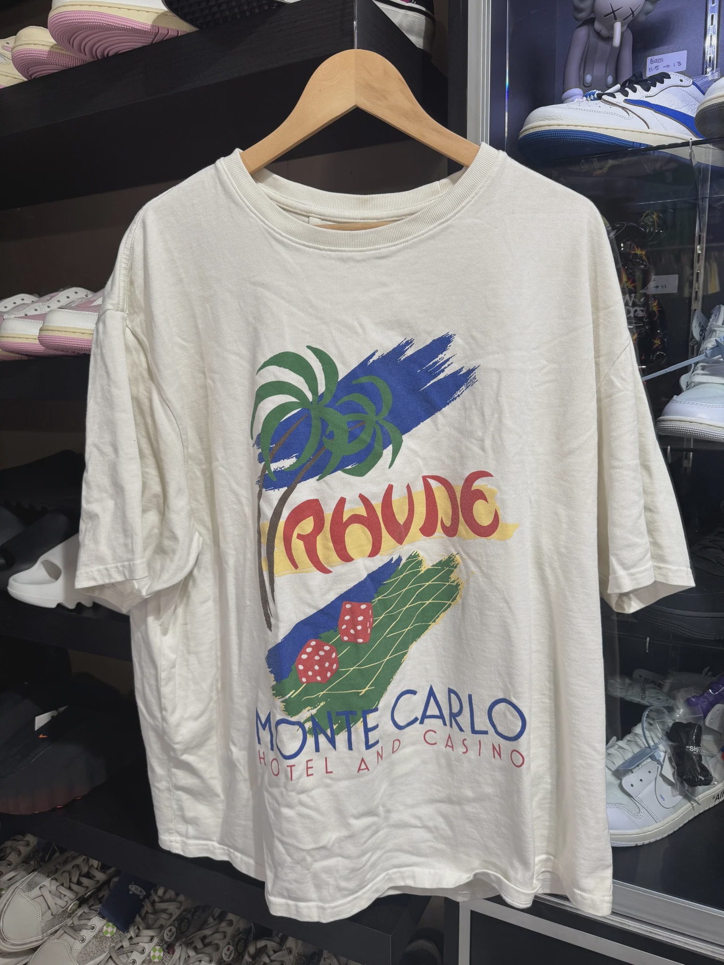 Rhude Rhude Monte Carlo White Tee - Size XXL