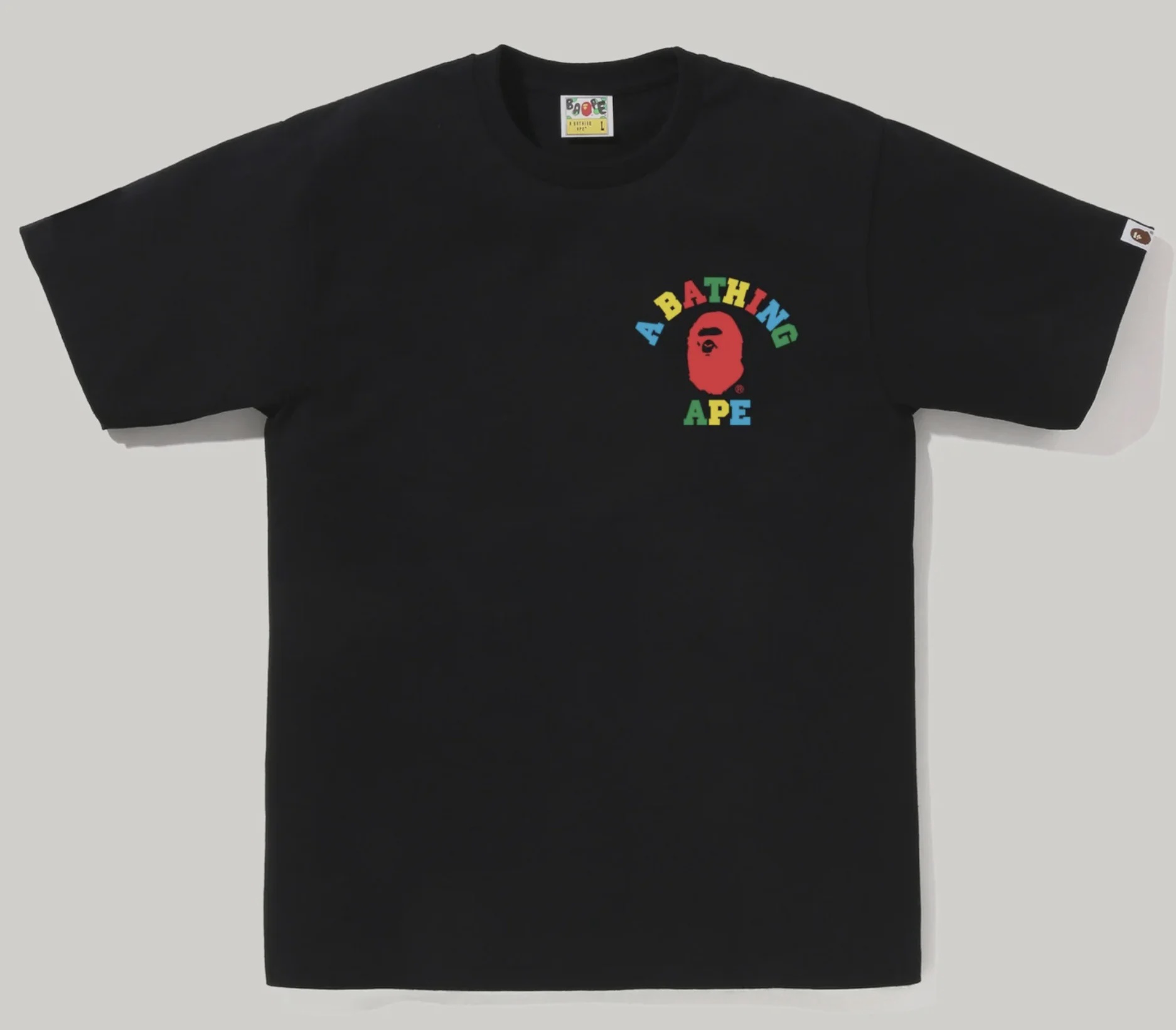 Bape Colors College ATS Tee Black • Brand New [5477] - photo 1