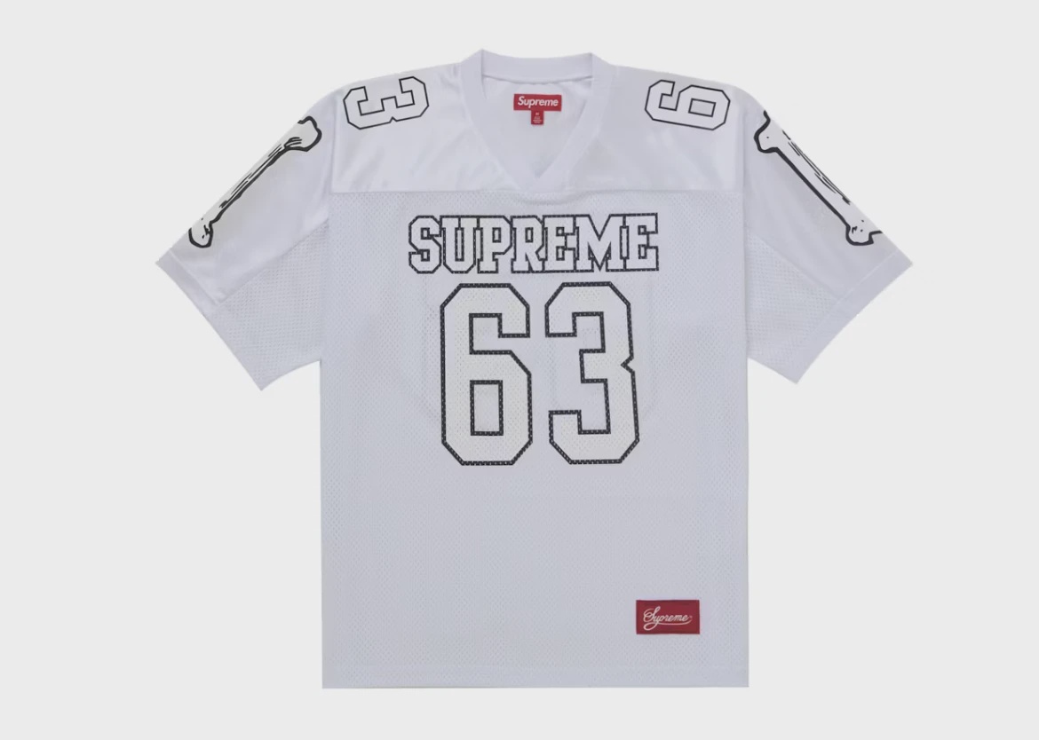 Supreme Bones Football Jersey White • Brand New [2202]