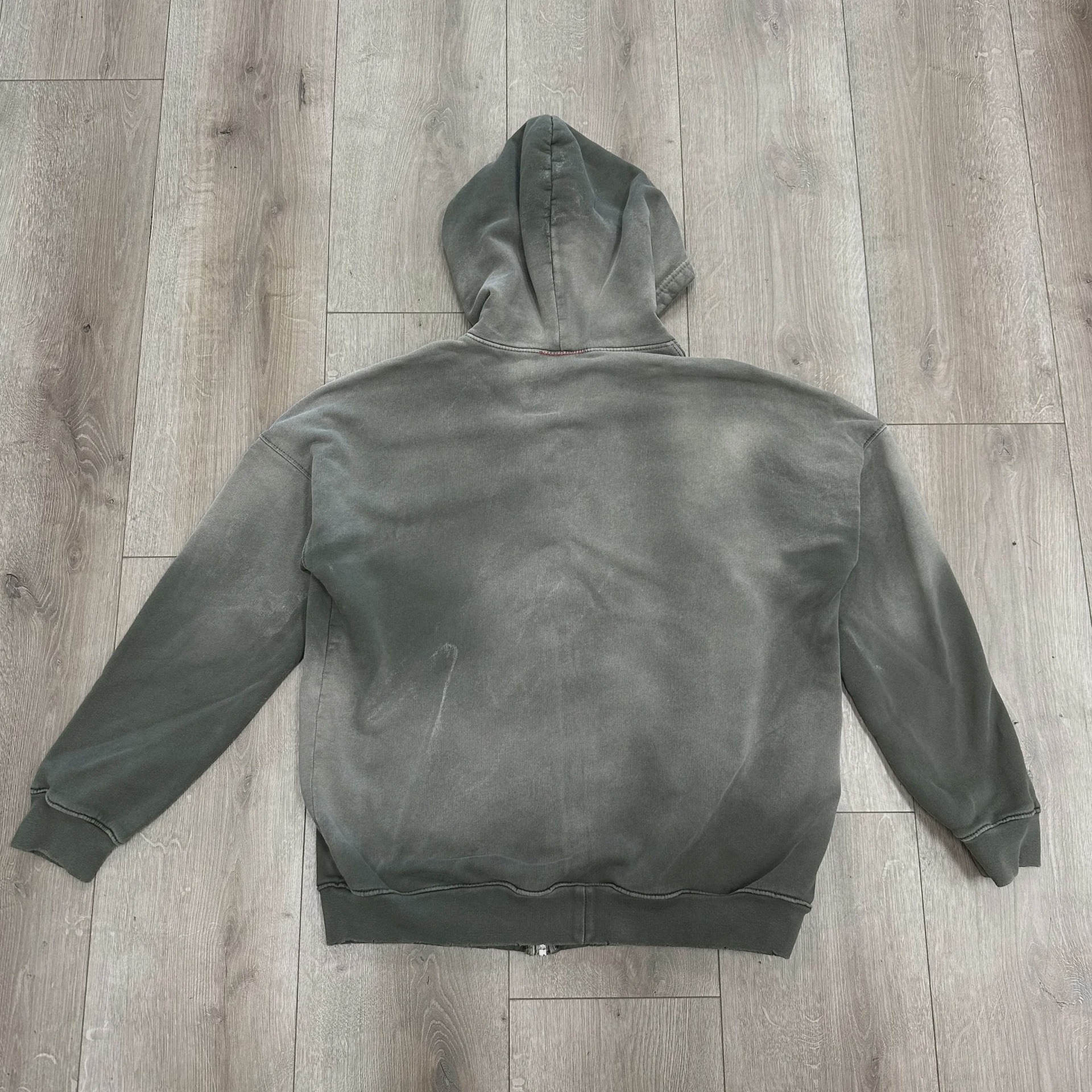 Mooji Mooji OVERSIZED ZIP-UP HOODIE AGED STONE • Pre-Owned [3004] - photo 7