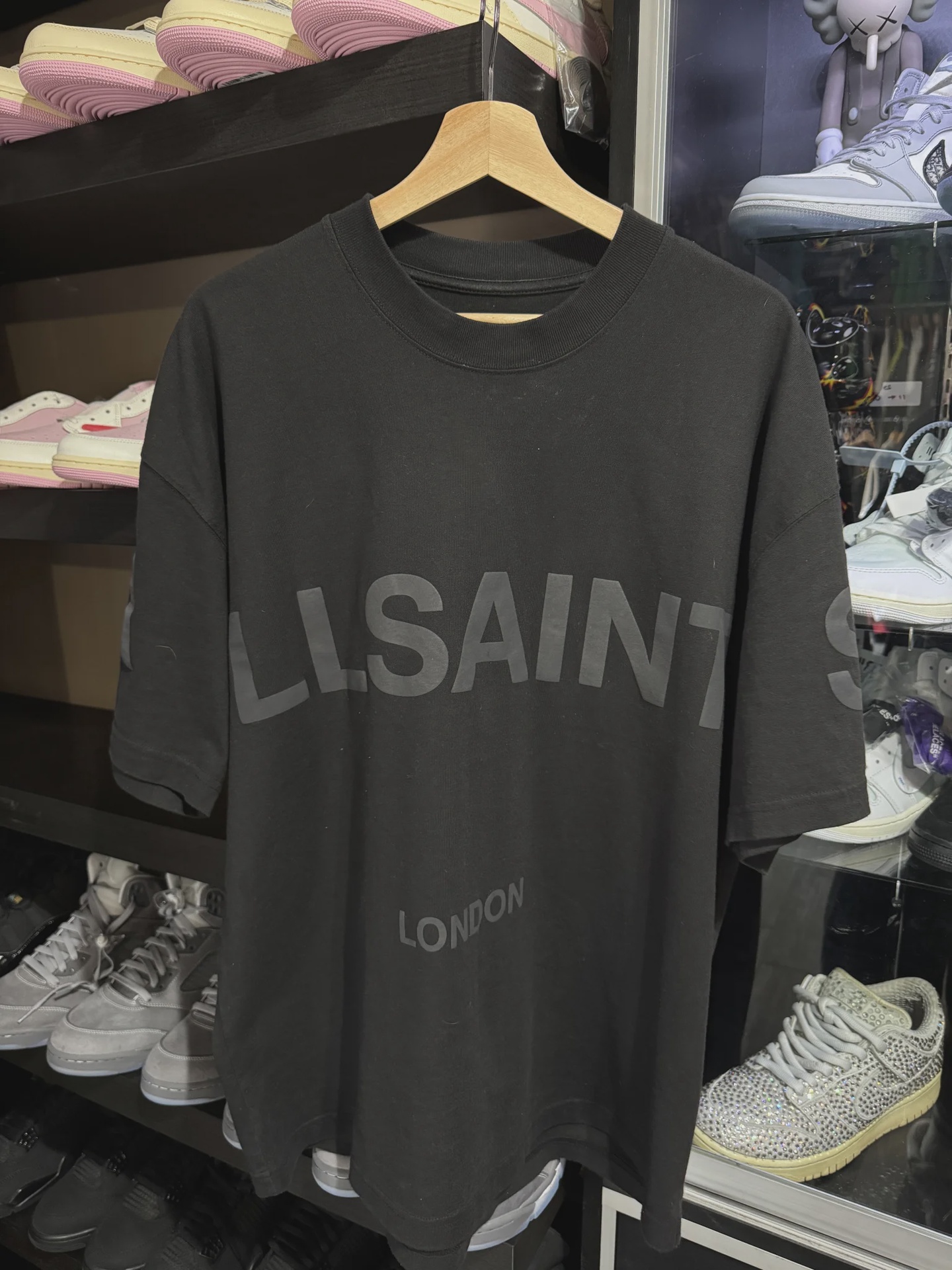 All saints Black Tee M • Pre-Owned [6173] - photo 1